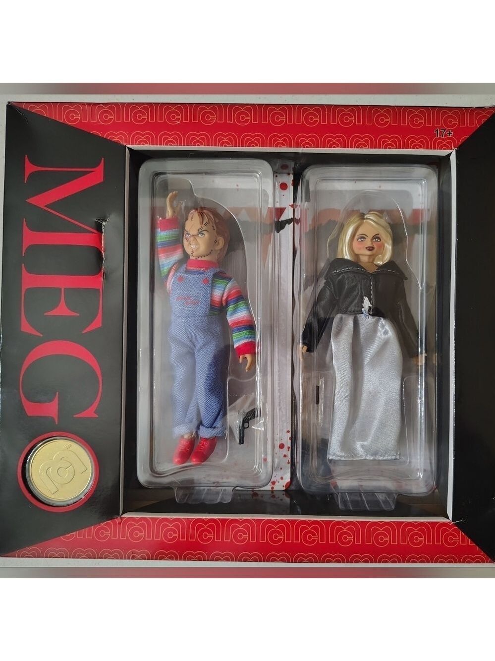 MEGO HORROR Movie series Childs Play CHUCKY and his bride TIFFANY